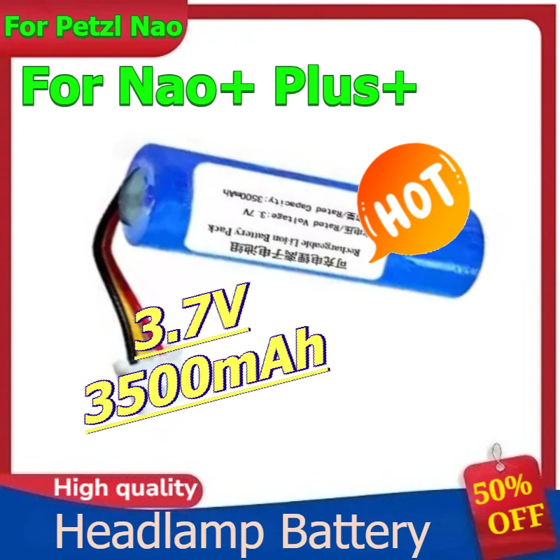 

Battery for Petzl Nao Nao+ Plus+ Headlamp Battery 3.7V 3500mAh