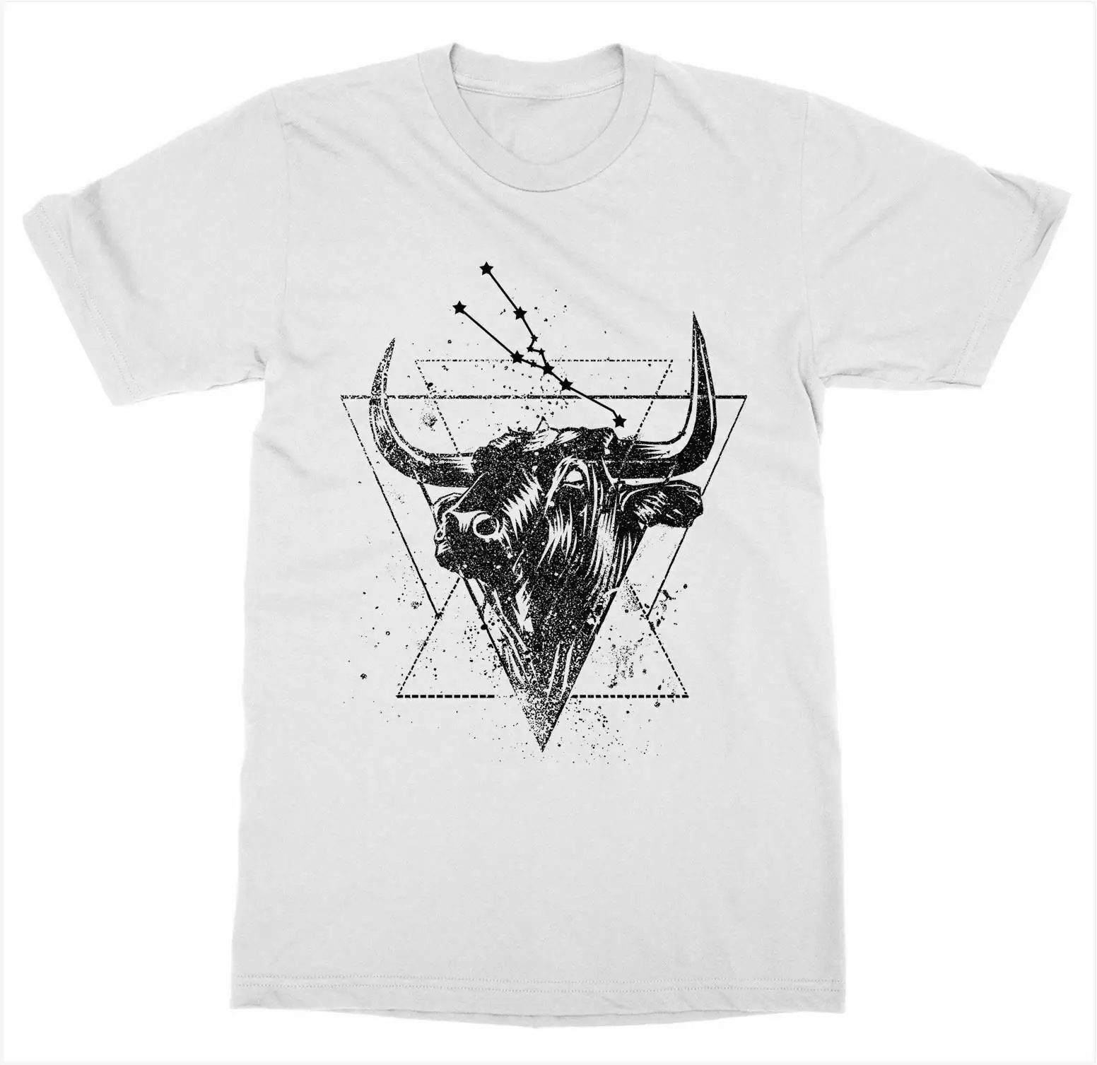 Horoscope Astrology Sign Zodiac Taurus Birthday Gift T-Shirt 100% Cotton O-Neck Short Sleeve Casual Mens T-shirt Size S-3XL