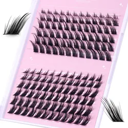 8-16mm Natural lashes Oblique Flying Foxs Fluffy Volume DIY False Eyelashes Extension individual cluster Eyelash Supplies