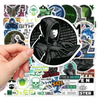 10/50 adet serin Hacker programlama ağ çıkartmaları bagaj bilgisayar kaykay dizüstü oyuncak motosikletler kask araba Sticker