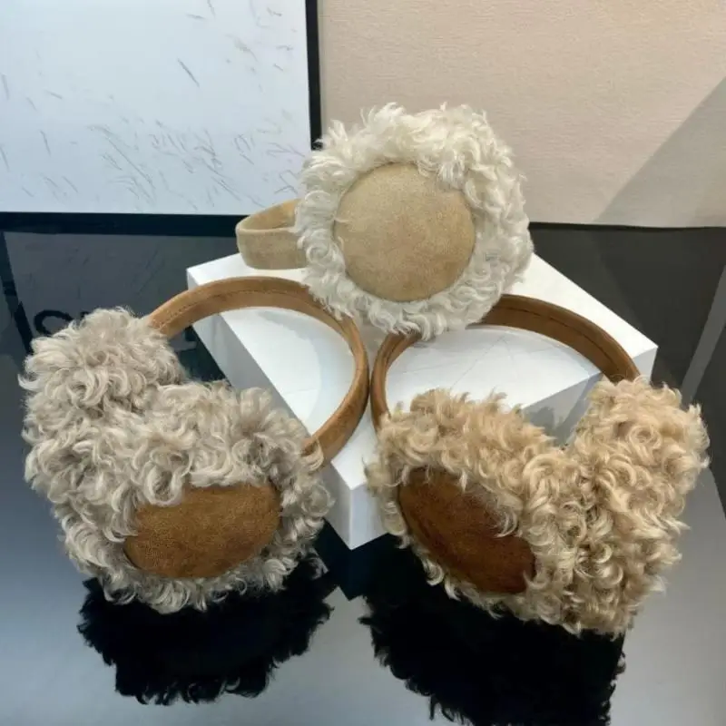 Autumn And Winter Warm Earmuffs For Women Outdoor Cycling Thickened Cold-proof Earmuffs Suede Curled Plush Earmuffs Winter