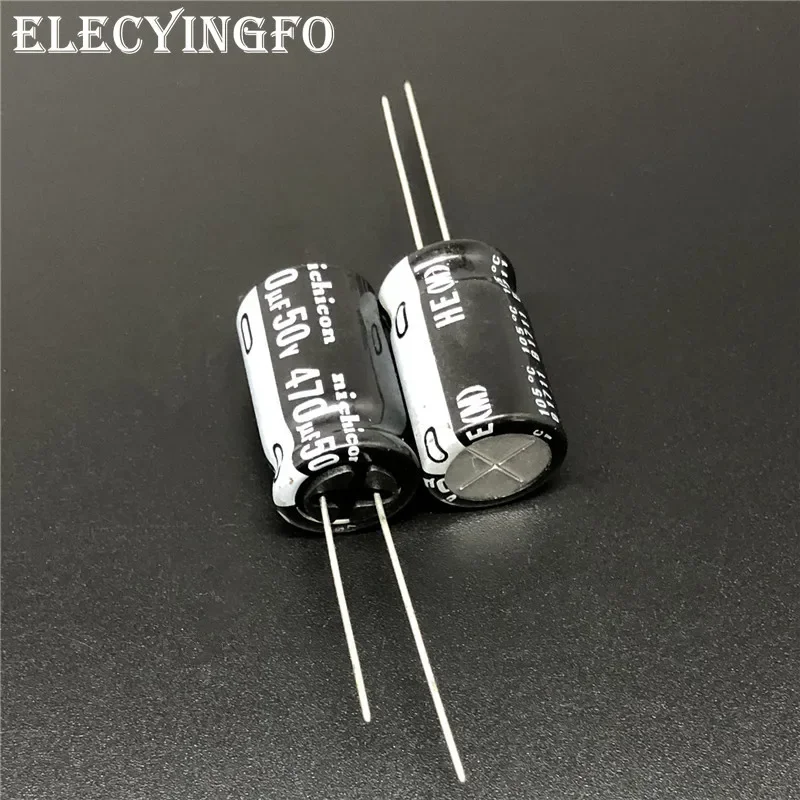 5pcs/50pcs 470uF 50V NICHICON HE Series 12.5x20mm Extremely Low Impedance 50V470uF Aluminum Electrolytic Capacitor