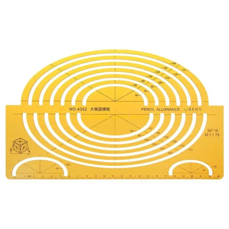 A3PC K Resin Drawings Template Ruler pour l'outil mesure des instruments chimiques physiques