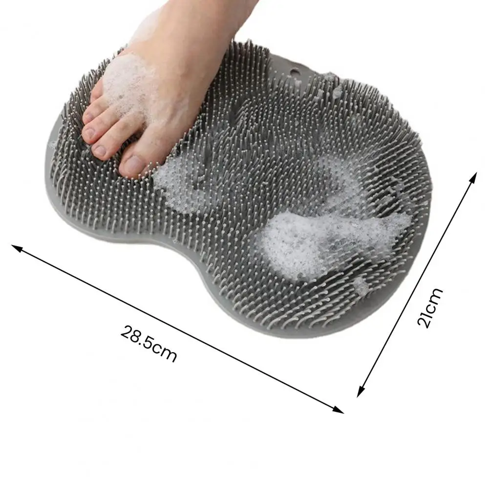 Anti-slip Bath Brush Bath Foot Massager Mat with Suction Cup Design Shower Massage Brush Anti-slip Scrubber for Relaxing Bath