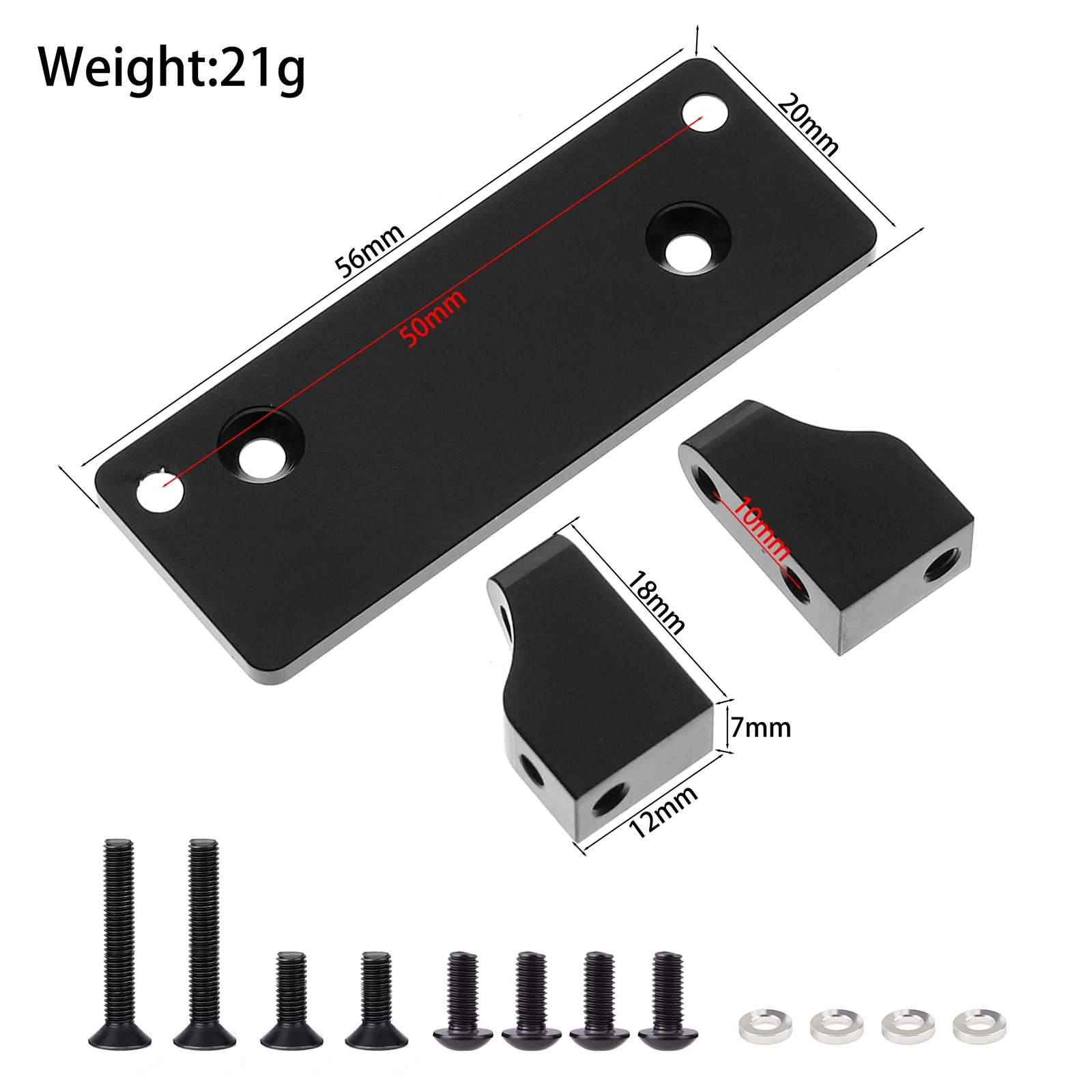 Metal Servo Mount Holder Bracket 1/10 Scale For Tamiya Clod Buster RC Monster Truck Upgrade Parts