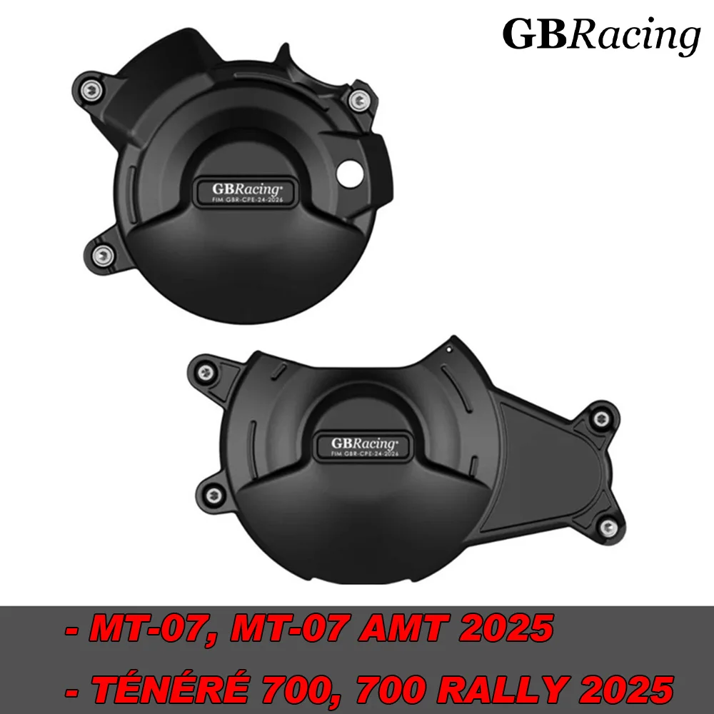 

GBRacing For YAMAHA MT07 2025 Secondary Engine Cover SET 2025-MT-07 MT-07 AMT 2025 Ténéré 700,700 Rally 2025 engine clutch Cover