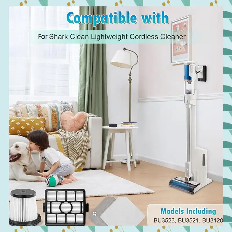 

A71P HEPA Filters Replacement Parts For Shark BU3521 BU3523 Cordless Stick Cleaner Accessory Kit