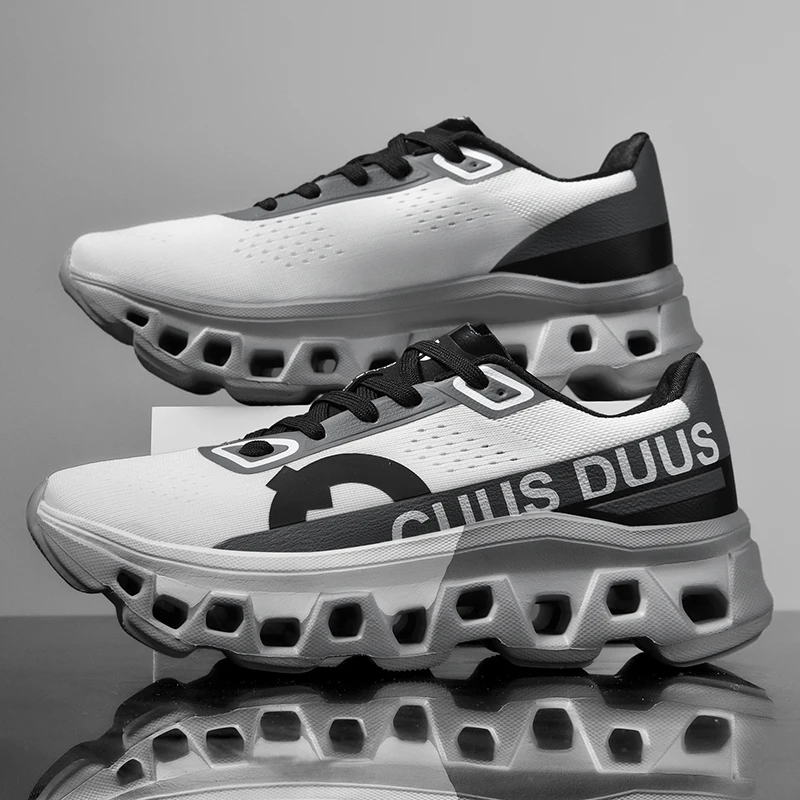 Herren-Laufschuhe, Offroad-Schuhe, dämpfende, rutschfeste, atmungsaktive Mesh-Luxusschuhe, Outdoor-Paar-Trainer, Renn-Sneaker