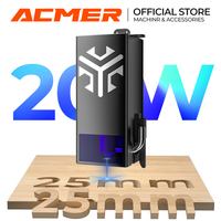 ACMER 20W Laser Module Blue Diode Module Laser Head Upgrade Kit for ACMER P1 P2 CNC Laser Engraving and Cutting Machine