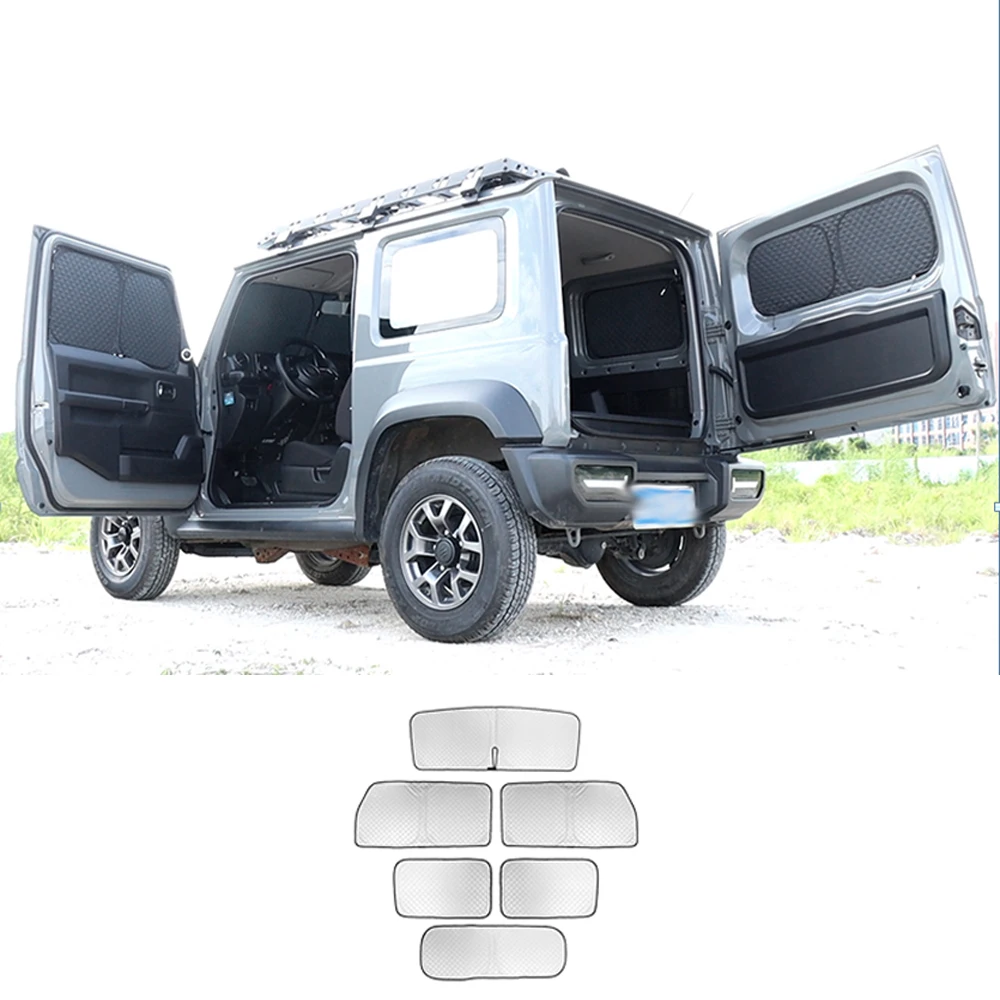 Full Set Window Sunshade Visors UV Block Cover Heat Shield Trim Car Parts Fit for Suzuki Jimny 2019+