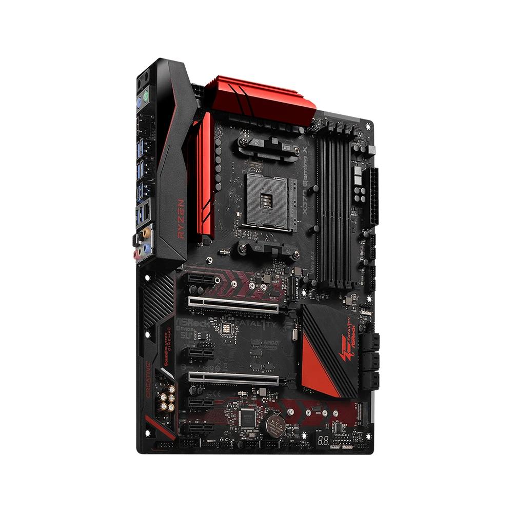 ASRock New Fatal1ty X370 Gaming X Motherboard Support Ryzen 7 5700X3D 5800X R5 5600 CPU AMD X370 DDR4 M.2 NVME AM4 Mainboard