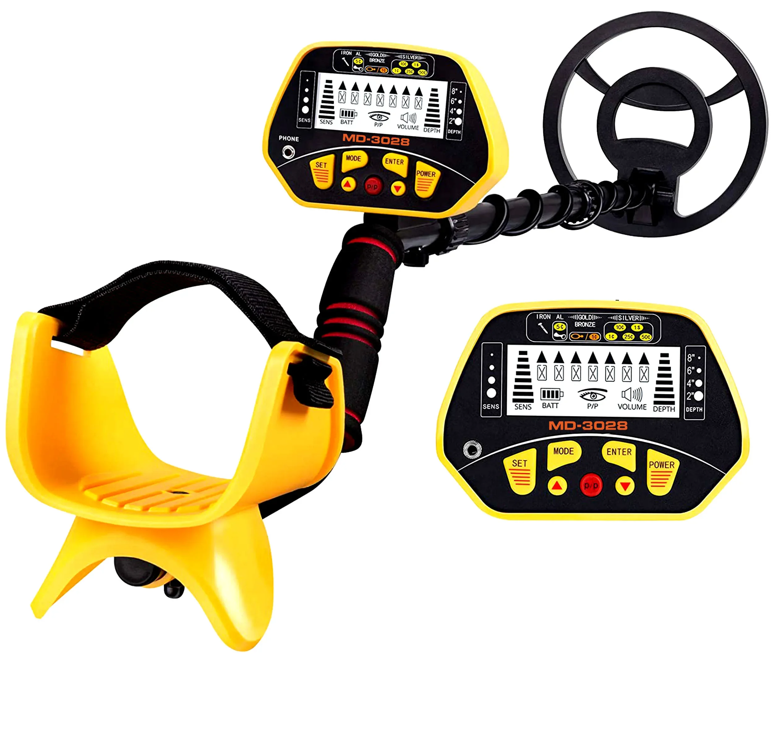 

MD-3028 Yellow color gold industrial metal detector electronic measuring instruments