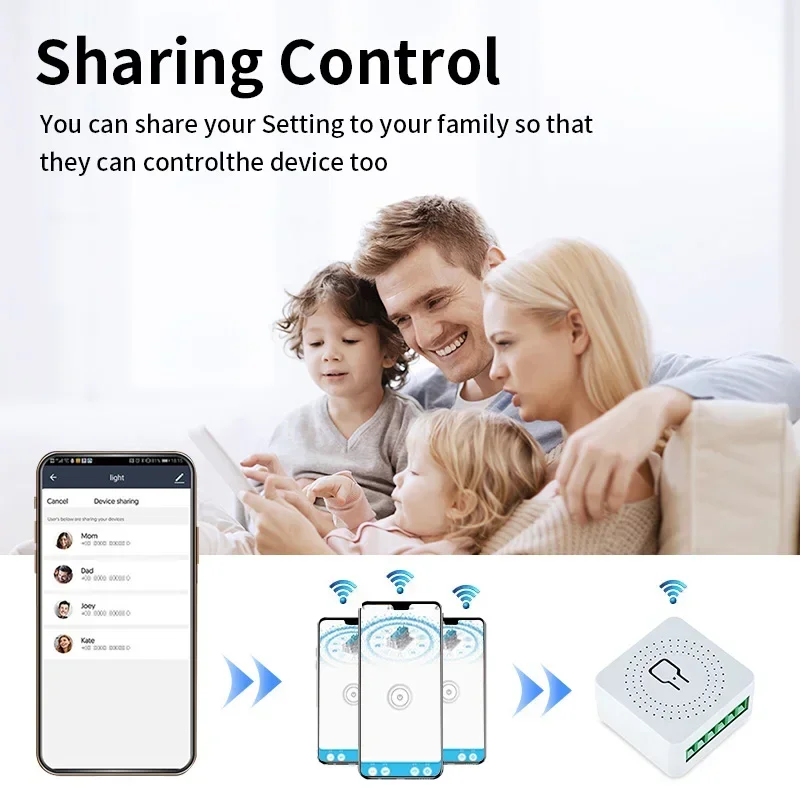 TNCE Tuya MiNi Breaker Switch 16A,WiFi Relay Timer Wireless Control,Smart Life APP Remote Control Voice With Alexa Google Home