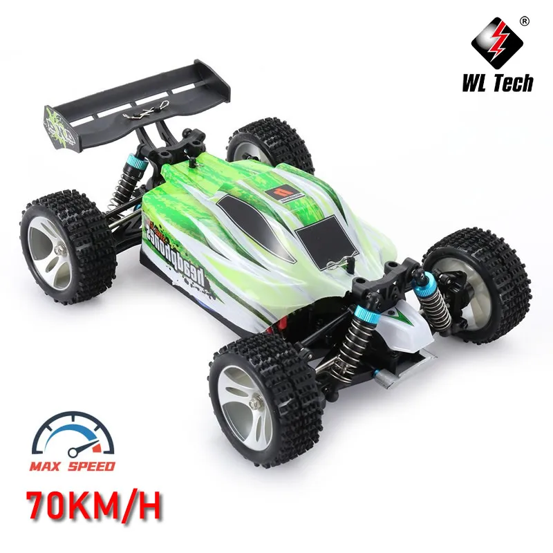 WL A959-B A959 WLtoys 1/18 RC Racing Car 4WD 70KM/H High Speed 2.4GHz Remote Control Drift Off Road Vehicle Buggy Boys Kids Toys