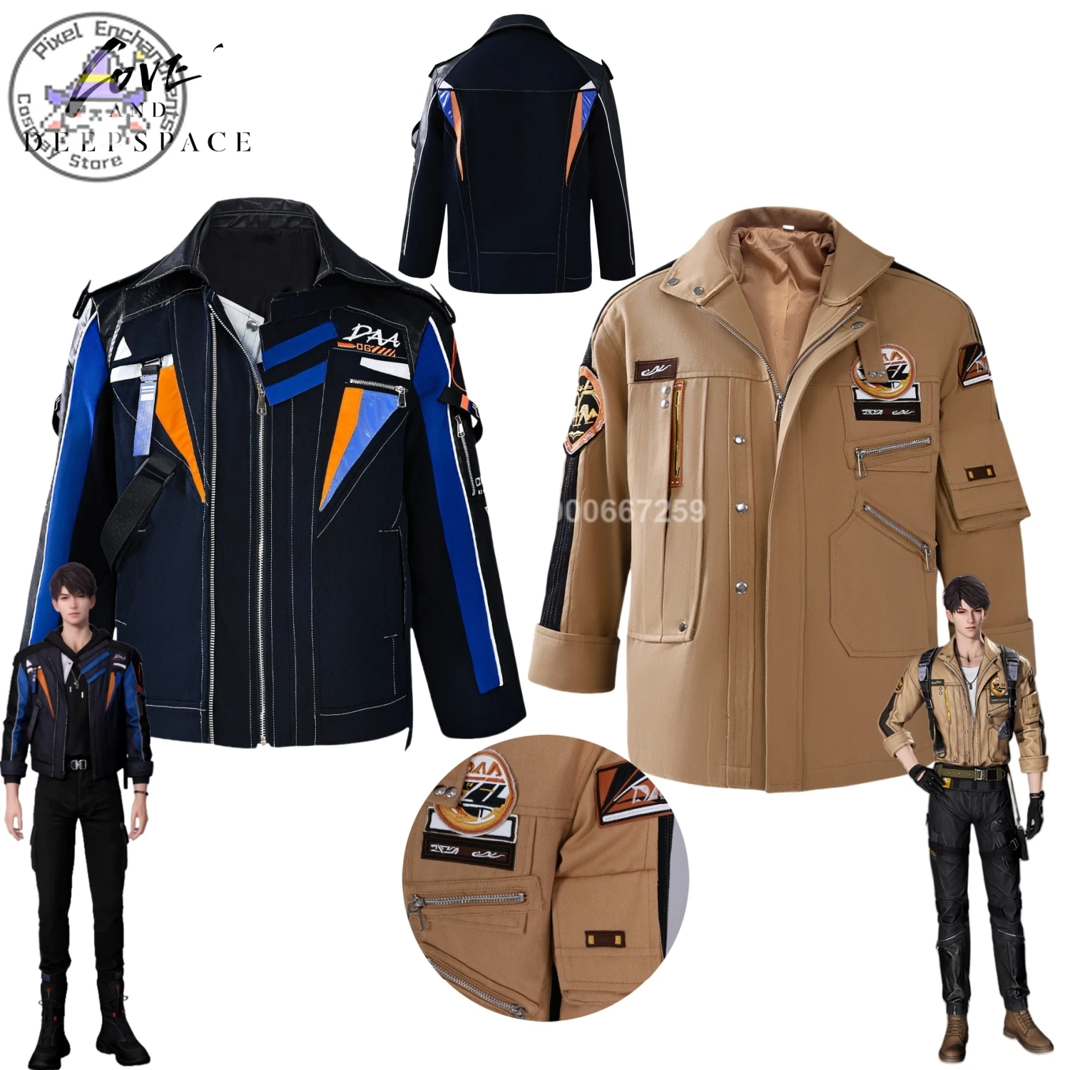 

Hot Sale Game Love and Deep Space Cosplay Anime Caleb Costume High Quality Role Play Coat for Men Halloween Party Comic Con Suit