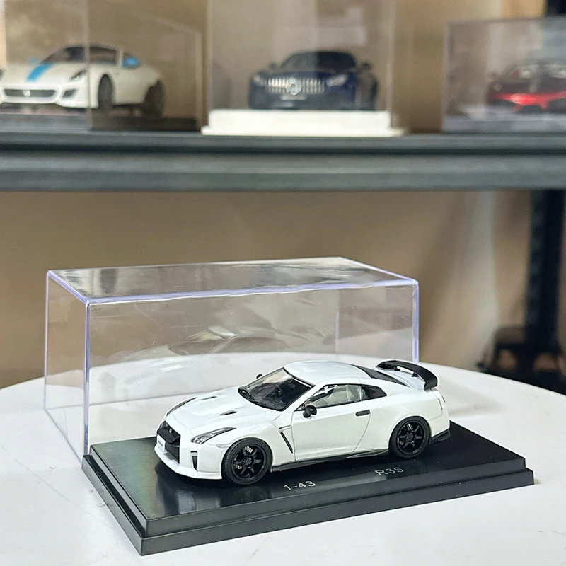 EBBRO 1:43 Scale GT-R R35 White Alloy Car Model Finished Simulation Collection Decoration Boy Gift Toy Static Display