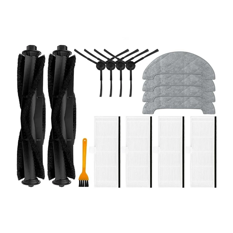 Основная щетка, боковая щетка, фильтр Hepa, тряпка для швабры, пластиковые запасные части для робота-пылесоса AIRROBO T10 +