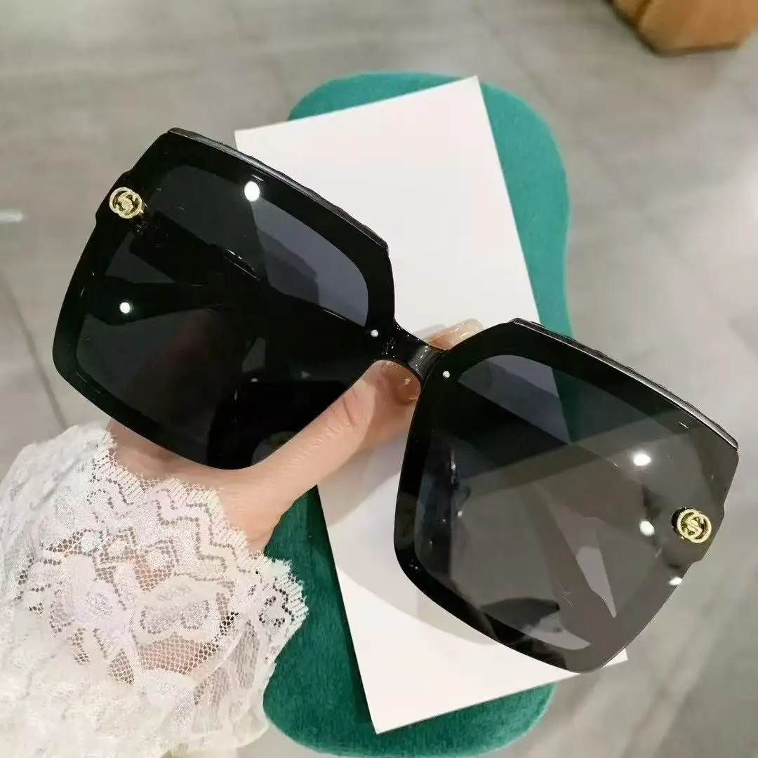 

Дизайнерские женские поляризационные солнцезащитные очки в большой оправе для похудения, модные универсальные роскошные очки с защитой от ультрафиолета, очки высокого качества