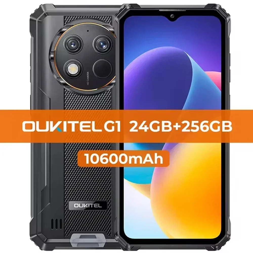Oukitel スマートフォン 10600mAh　未使用品 Oukitel G1 頑丈なスマートフォン Android14 10600mAh バッテリー 6.52