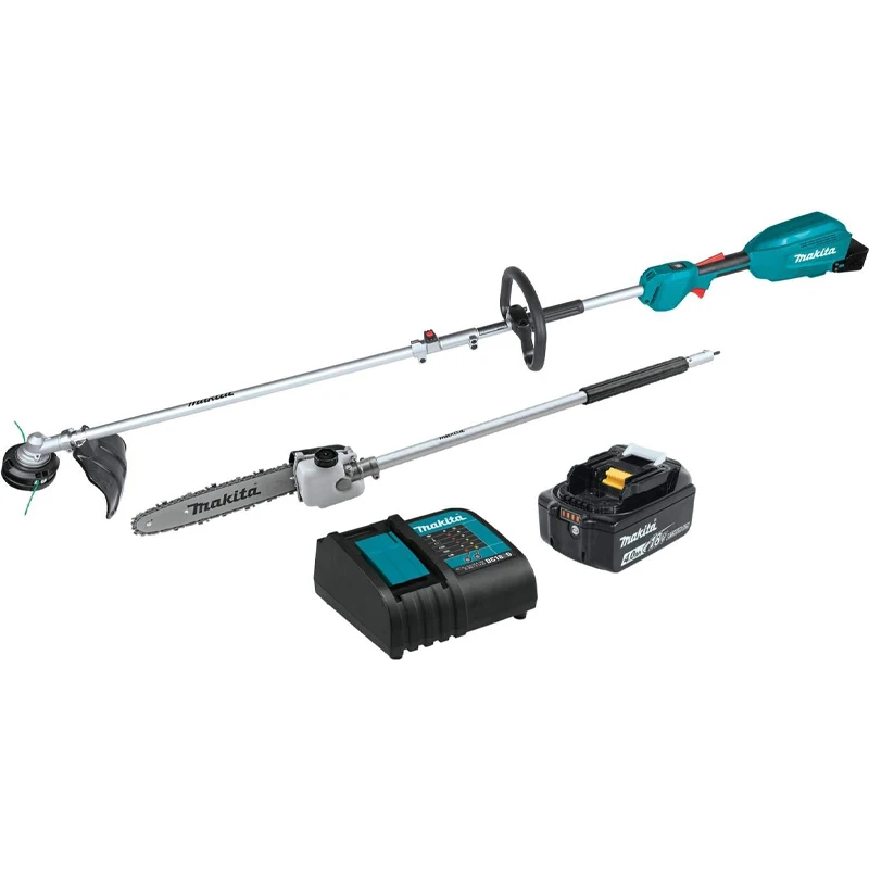 Makita XUX02SM1X4 18V LXT Lithium-Ion Brushless Cordless Couple Shaft Power Head Kit With 13