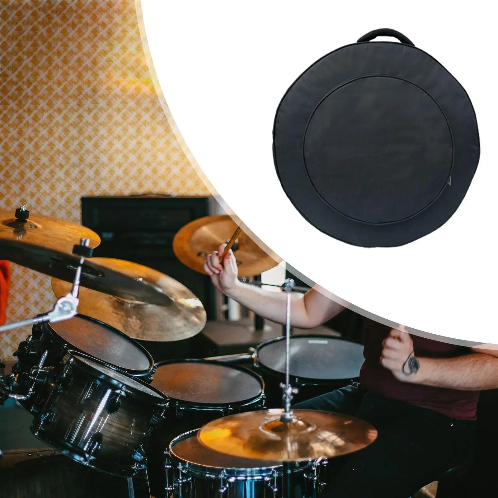 

Cymbal Bag Shoulder Straps Multifunction with Dividers Cymbal Holder Pouch