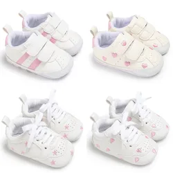 Spring and Autumn Newborn Soft Sole Anti slip Casual Sports Shoes for 0-12 Month Female Baby's First Step Walking Shoes