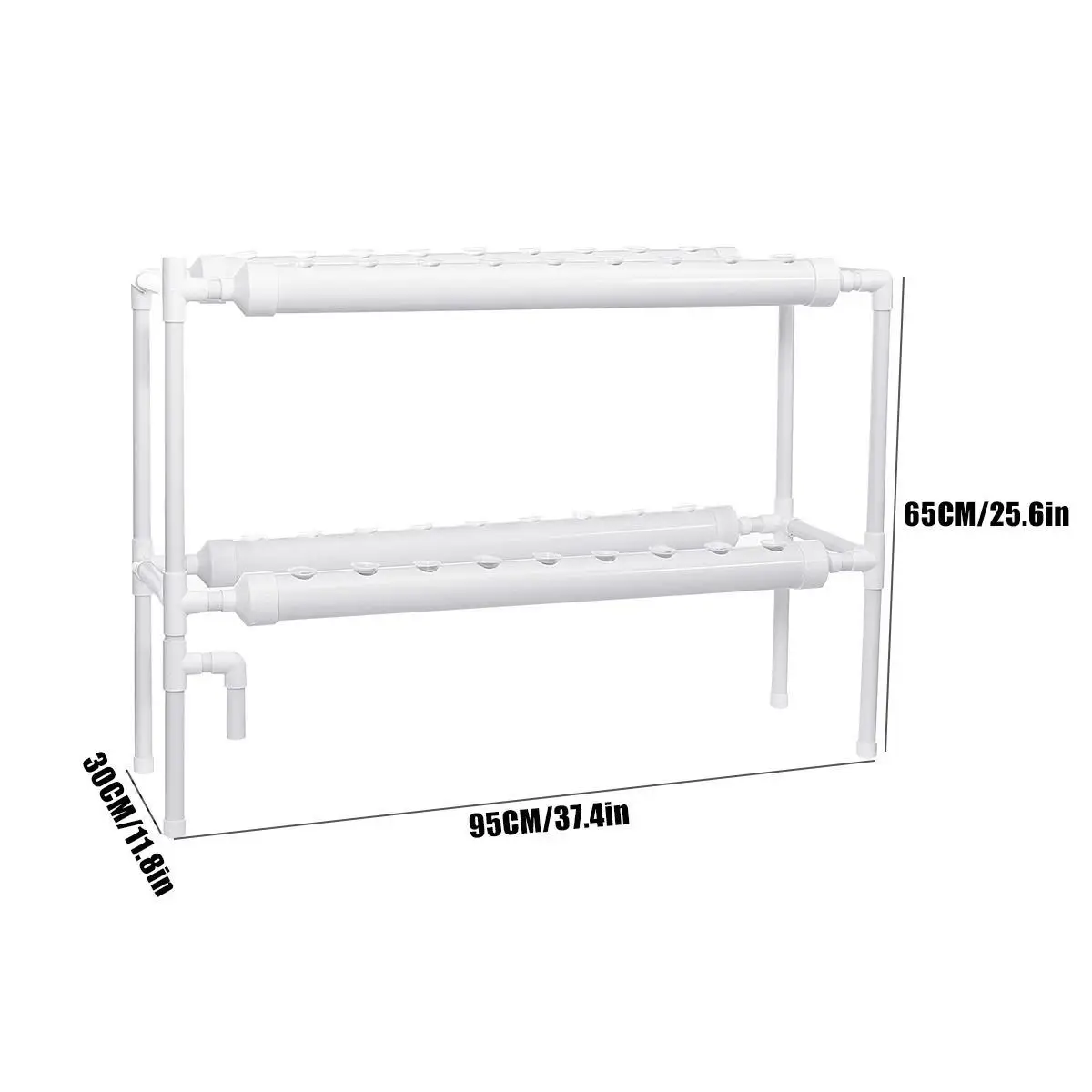 Automated Multi-Tier Hydroponic Vegetable Grower | Soilless Vegetable Cultivation Equipment | Tubular Hydroponic Growing Racks