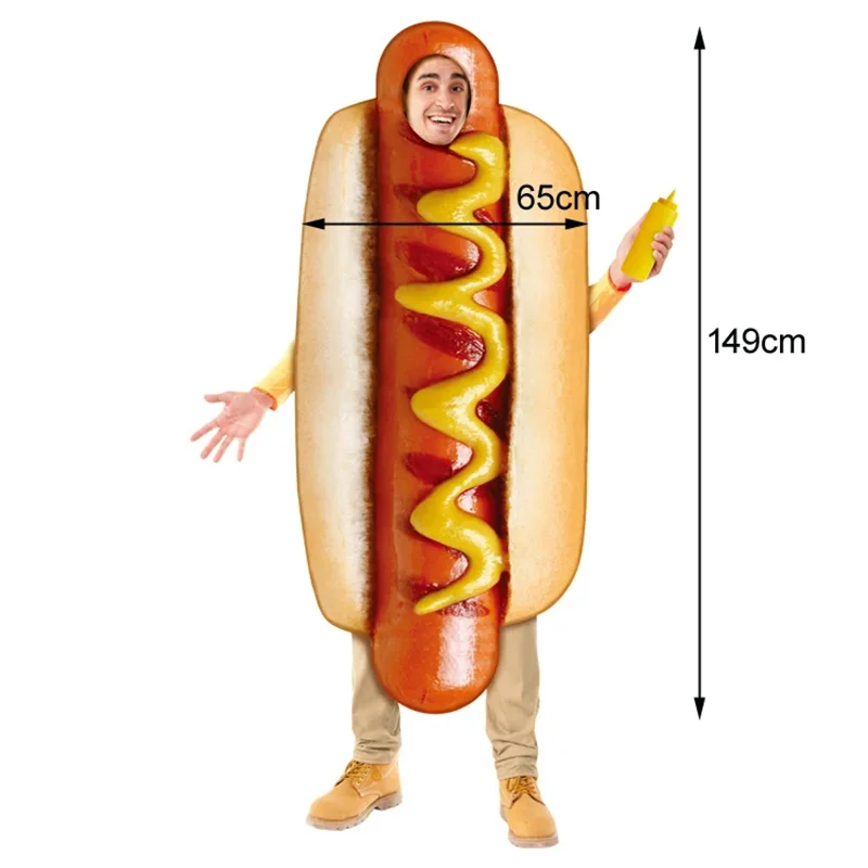 Hot Dog in a Bun Costume 3