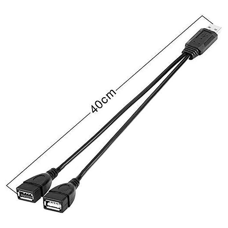 Best USB Splitter Cable, USB 2.0 A Male to Dual USB Female Jack Y Splitter Charger Cable