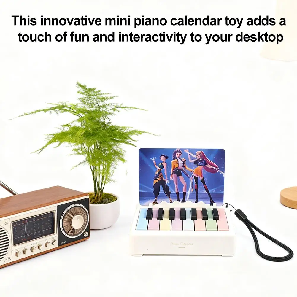 

Mini Piano 2025 Desk calendar .A small piano that can be played.Desktop ornaments birthday gifts
