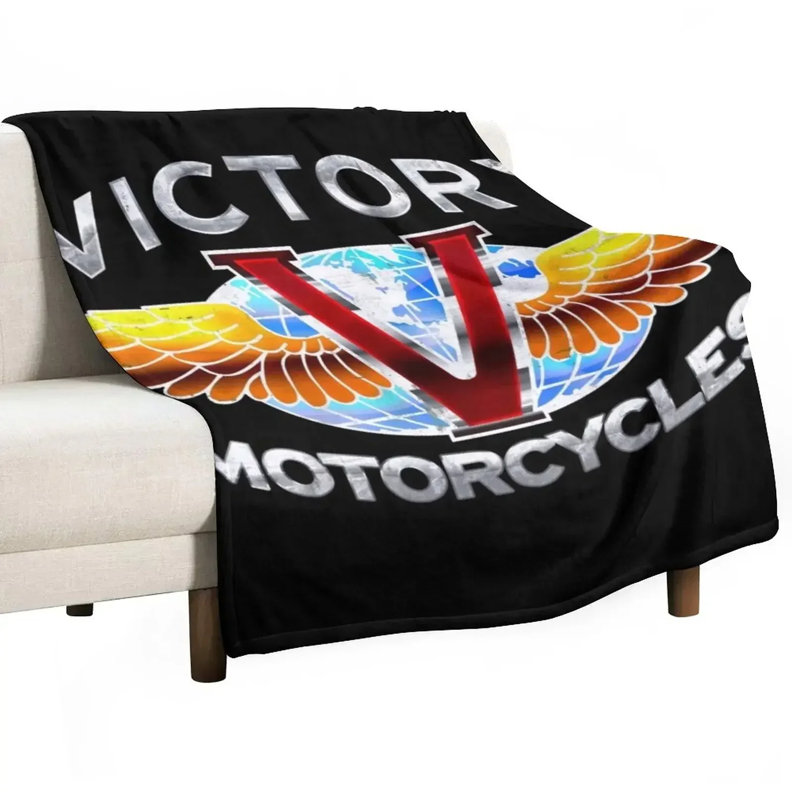 Victory Motorcycles Throw Blanket Weighted warm winter Soft Beds Moving Blankets