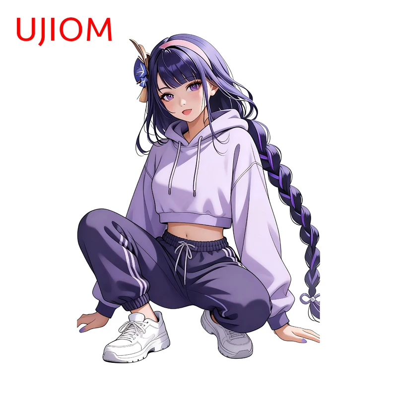 UJIOM Fashion Genshin Impact Raiden Shogun Wall Sticker Creative Enchanting Amusing Decal High Quality Adhesive Wallpaper