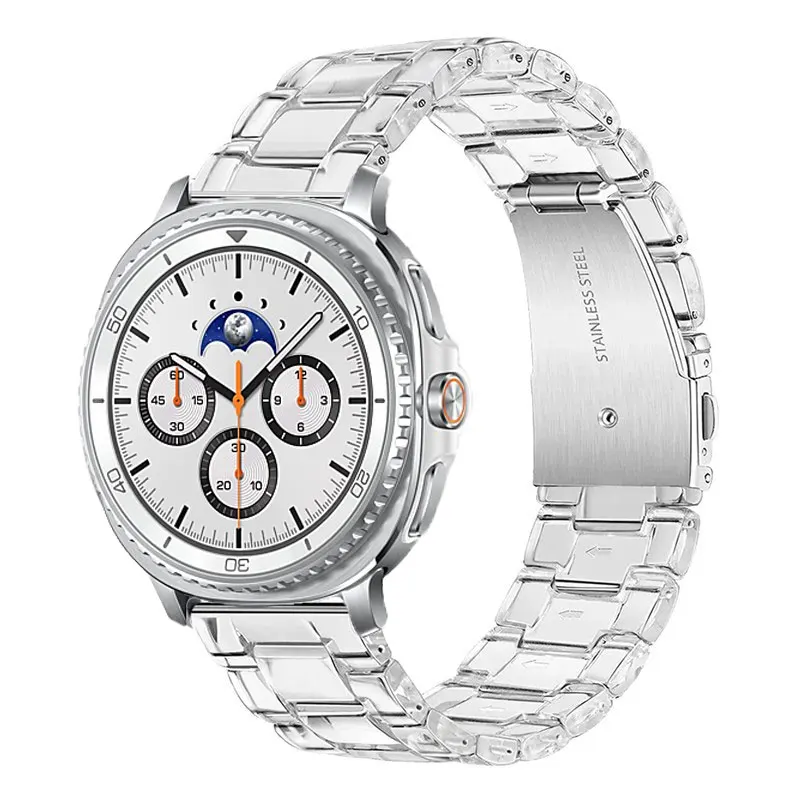 Clear Strap For Samsung Watch 8 40 44mm 8 Classic Correa Sport Bracelet For Galaxy Watch Ultra 1 2 47mm Wristband Accessories