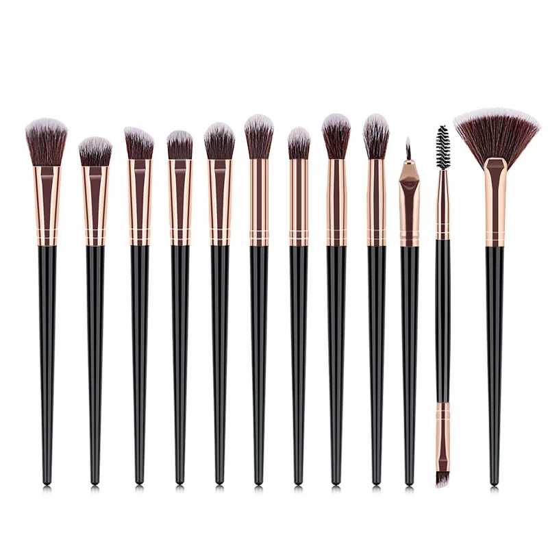 YSDO 8/10/12PCS Makeup Brushes Set Cosmetic Powder Eye Shadow Foundation Brush Eyeliner Eyelash Professional Make up Beauty Tool