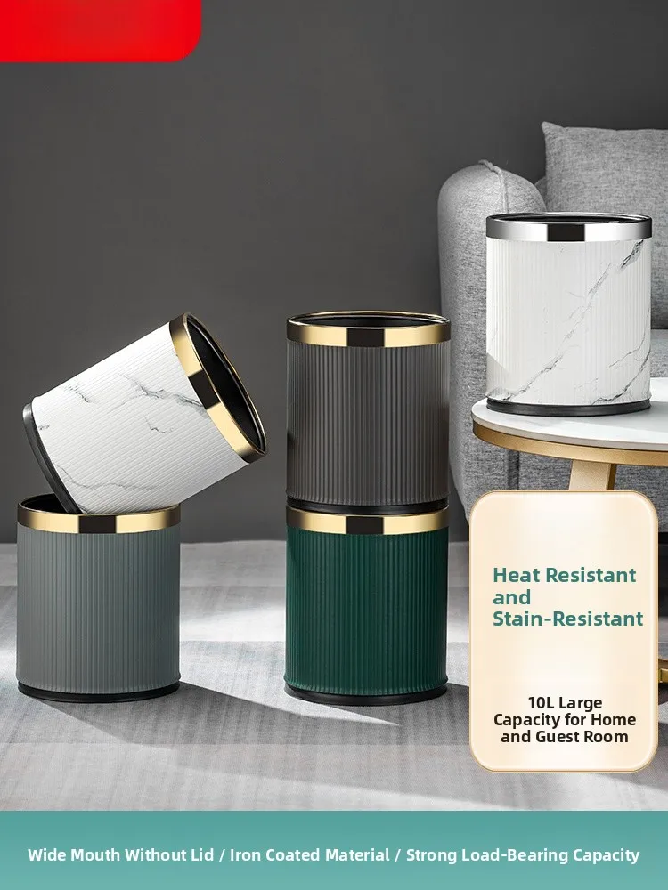 

Большое двухслойное мусорное ведро для кухни, ванной, спальни, гостиной, класса люкс, для домашнего использования, без крышки, пластиковое, круглое, в форме апельсина