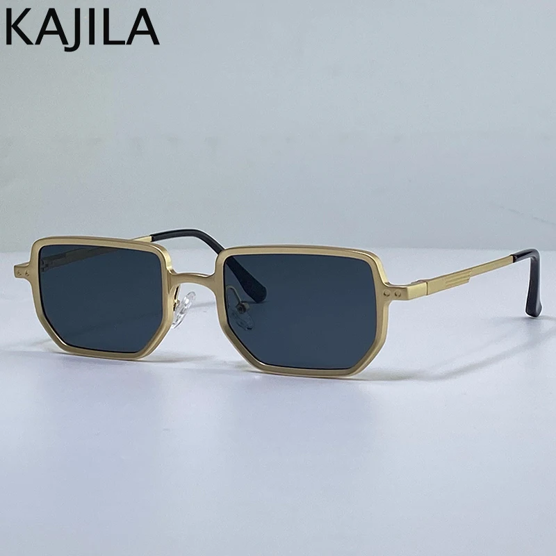 Kleine Rechteckige Steampunk-Sonnenbrille für Herren 2026 Luxusmarke Klassische Quadratische Punk-Sonnenbrille für Männer Vintage-Brillen UV400 – Detail 1