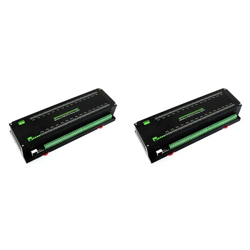 Exquisite-2X 30-Ch Ethernet Relay Module, Modbus RTU/Modbus TCP Protocol, Poe Port With Various Isolation Protection Circuits