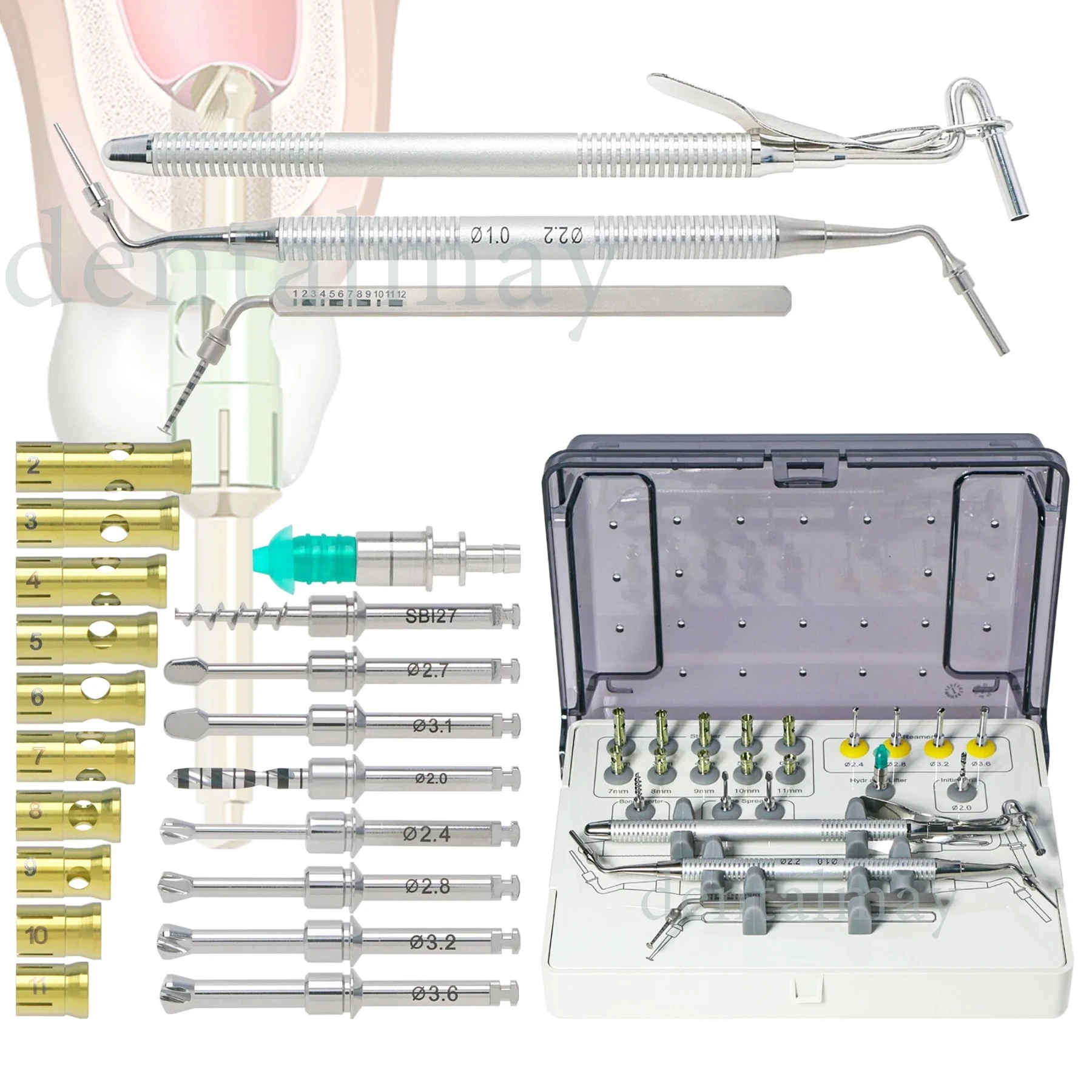 

Neobiotech Universal Hydraulic Membrane Lifter Sinus Crestal Approach Kit S-Reamer