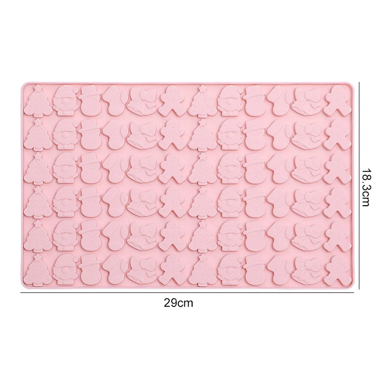 FAIS DU Christmas Fudge Chocolate Cake Mold Gummy Silicone Chocolate Mold Cake Biscuit Baking Mould Cake Decorating Tools