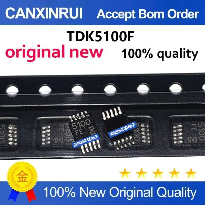 TDK5100F 5100FE SMD MSOP10 RF Transmitter Chip Bluetooth Receiver Original Brand New 5-100 Pieces
