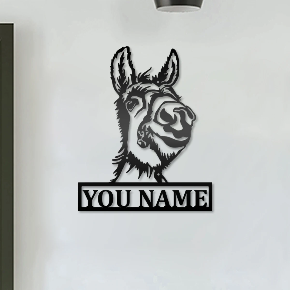 

1pc cool mule Custom Name Metal Wall Signs Tin Wall Plaque Decor Living Room Bedroom Removable