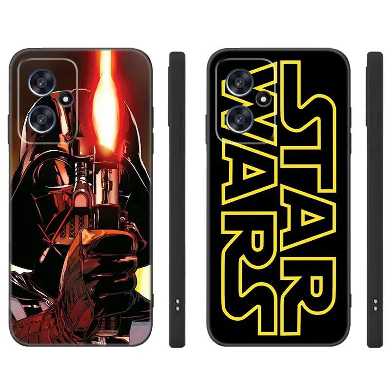 Stars W-Wars Black Silicone Phone Case For Xiaomi POCO X3 X4 NFC F3 F4 GT F5 M3 M4 M6 X5 X6 Pro 5G C55 C65 M5 image 6