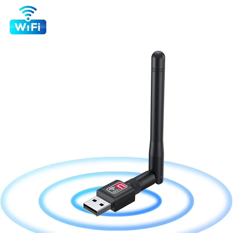 150Mbps Wireless Network Card Mini USB WiFi Adapter LAN Wi-Fi Receiver Dongle Antenna 802.11 b/g/n for PC laptop Windows