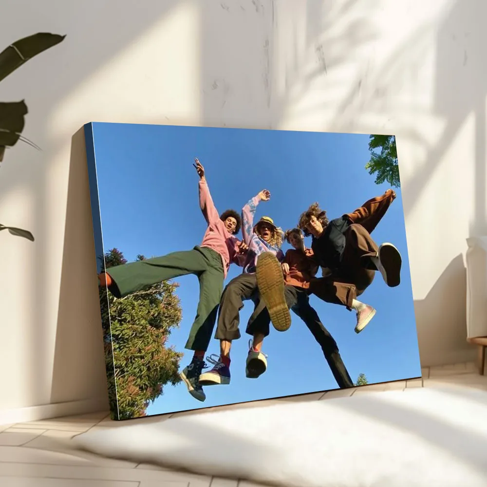 1 Customized Photo Canvas, Optional DIY Wooden Frame or Frameless Poster, Exclusive Gift for Couples or Families, Personalized H image 6