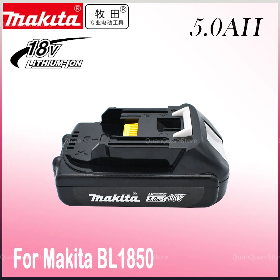 

original Makita Rechargeable 18V 5.0Ah Li-Ion Battery BL1830 BL1815 BL1860 BL1840 194205-3 Replacement Power Tools Battery