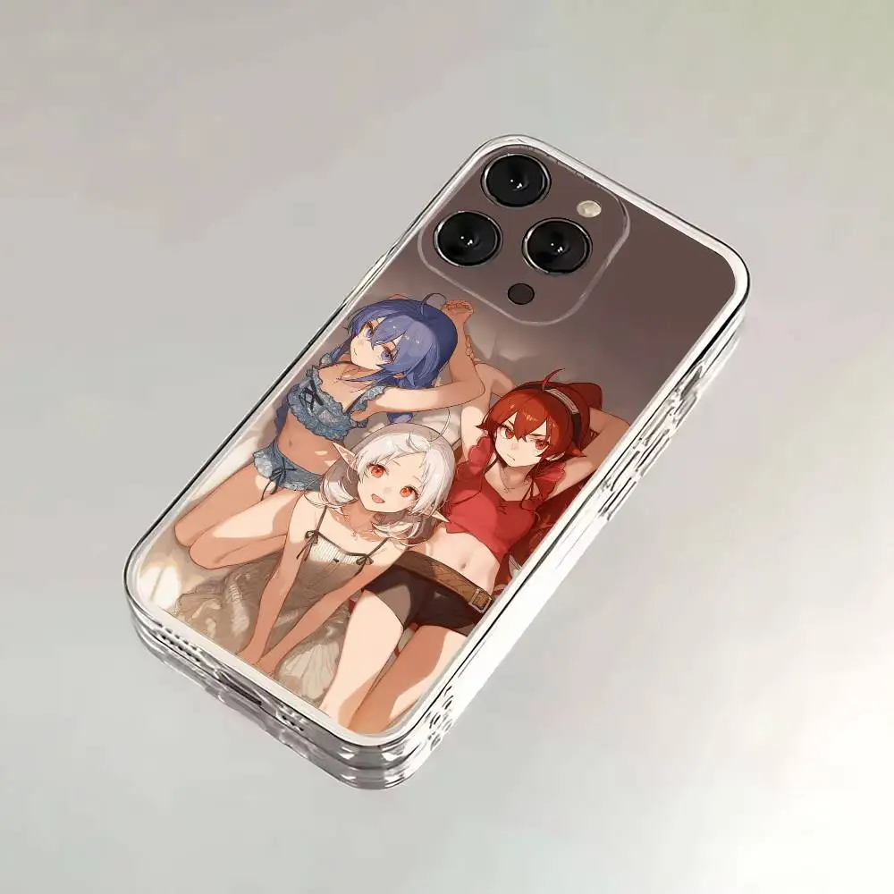 حافظة هاتف M-Mushoku Roxy Migurdia T-Tensei لهاتف iPhone 17,16,15,14,13,12,11 Plus,Pro,Max,Plus,E,SE4,غطاء شفاف صغير