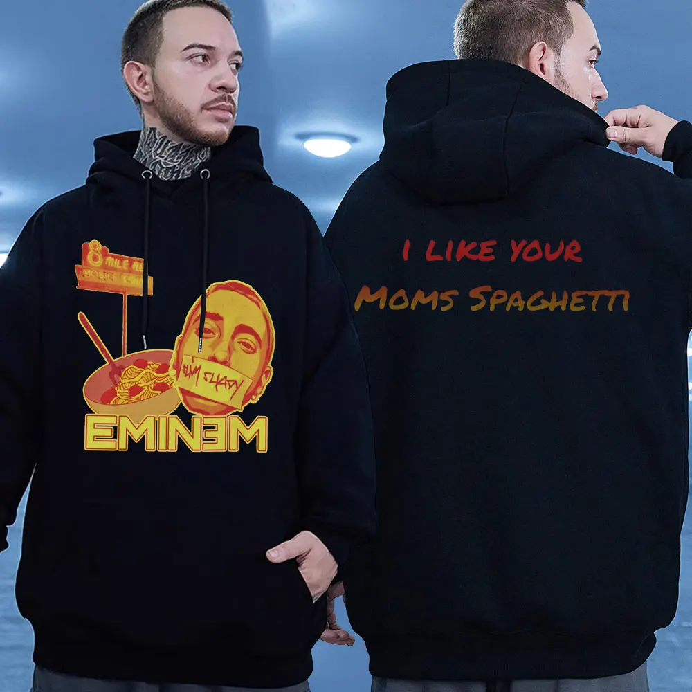 

Толстовки Rapper Eminem Graphic для мужчин и женщин, Модные свитшоты большого размера в стиле хип-хоп, пуловер с длинным рукавом для осени и зимы