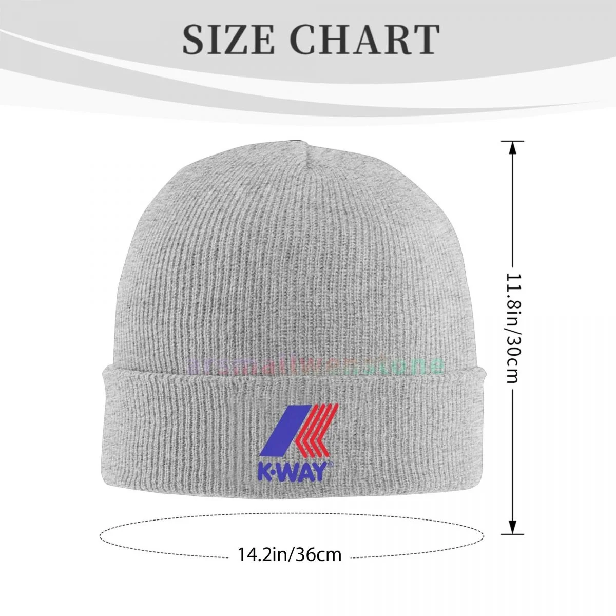 K-Way Casual Beanie Hat Cap Winter Soft Warm Caps Unisex High Quality Knitted Hat for Women and Men