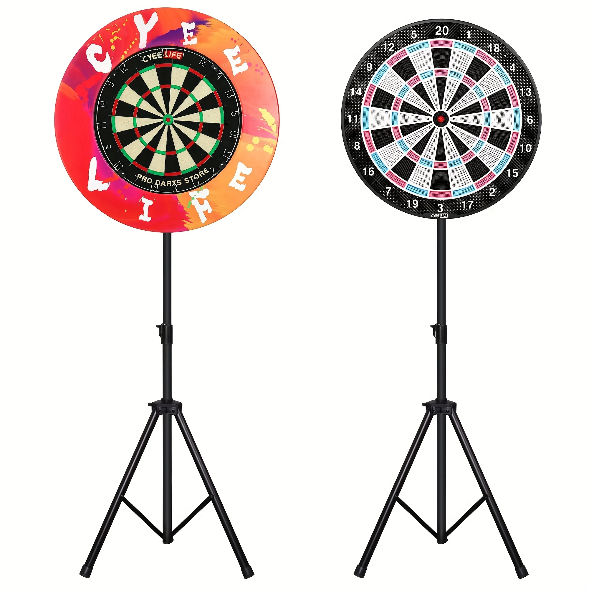 

Dart Board Stand Portable Adjustable & Mount-Free Dartboard Stand System Professional Darts Accessory Compatible with Dartboards