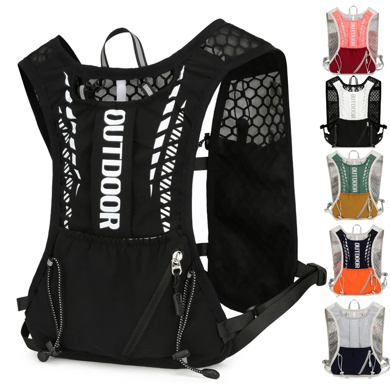 AliExpress Running Hydrating Vest Backpack Ultralight Trailer Jogging Vest Men Women Breathable Sports Vest With Water Bottle 500ML